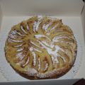 crostata con crema al moscato e mele