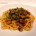 Troccoli con Funghi e Salsiccia