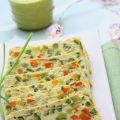 Terrina di verdure con crema di piselli