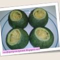 Zucchine tonde ripiene con curcuma (vegane)