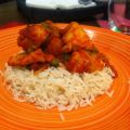 Wok di pollo e verdure con riso basmati