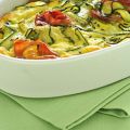 Clafoutis salato con prosciutto e zucchine