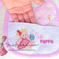 Bavetta bimba ricamata a punto croce.. W la[...]