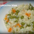 Risotto con carote e piselli