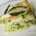 Lasagne con asparagi, zucchine e salmone
