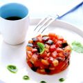 Tartare di pomodori con salsa verde