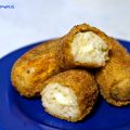 Supplì rivestiti di fiori di zucca