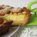 Crostata con crema e amaretti