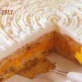 Torta alla Confettura di Pesche e Cioccolato.