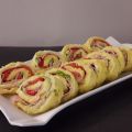 Rotolo di frittata ai peperoni