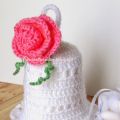 Campana con fiore realizzata a uncinetto con[...]