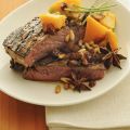 Roast beef all'arancia, zenzero e zucca