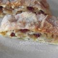 Strudel con crema profumata all'arancia
