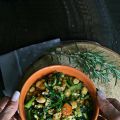 Fregola con ceci e cavolo nero