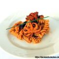 Fusilli al  kamut  con sugo  di moscardini.