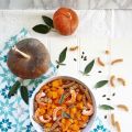 Fusilli alla zucca, gamberi e salvia