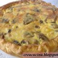 QUICHE AI FUNGHI, PATATE E SPECK
