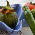 Zucchine ripiene con fagiolini e Branzi