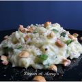 Risotto di zucchine, brie e nocciole