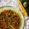 Frittata di ceci con zucca e cime di rapa