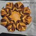 Fiore di pan brioche con crema alla nocciola