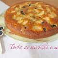 Torta ai mirtilli e mele