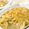 Mezze penne filanti al gratin