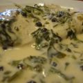 FILETTO DI PERSICO AL VINO E GORGONZOLA