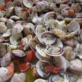 
Trenette con le Arselle ( Vongole ) .