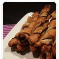 TRECCE DI SFOGLIA CON LA NOCCIOLATA