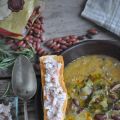 Zuppa di fagioli rossi e scarola con crostini[...]