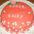 Torta compleanno in rosa
