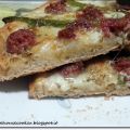 Pizza bianca salsiccia e friggitelli