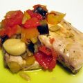 Ricciola marinata e pisto manchego