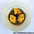 Brodo di lenticchie con  tortelli  di cappone