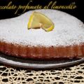 Torta al cioccolato profumata al limoncello