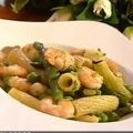 Tortiglioni dell'orto con i gamberi - cotto e[...]