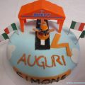 TORTA DI COMPLEANNO IN PASTA DI ZUCCHERO A TEMA[...]