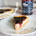 Torta alla Robiola e Marmellata di Mirtilli