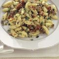 Cavatelli con melanzane e pomodori in conserva