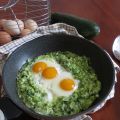 Zucchine e uova occhio di bue