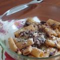 Tortiglioni con radicchio rosso e montasio