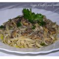 Linguine alle vongole e salsa di tartufo nero