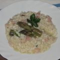 Risotto asparagi, guanciale e pinot