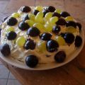 Torta di formaggio e uva