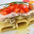 Paccheri rigati con crema di carciofi, filetto[...]