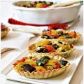 Tartellette con fantasia di verdure