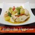 POLLO ALLA BIRRA CON ANANAS E ZENZERO