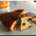 Torta variegata panna e cacao amaro