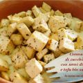Crema di zucchine con semi di lino e tofu bío[...]
